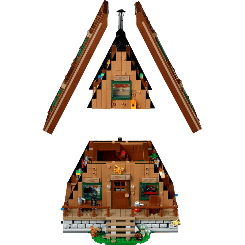 LEGO 21338 - A-Rahmen-Waldhütte Modellbausatz