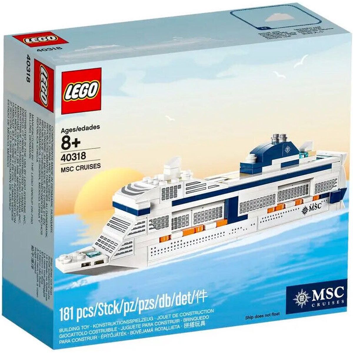 LEGO 40318 – MSC Kreuzfahrtschiff