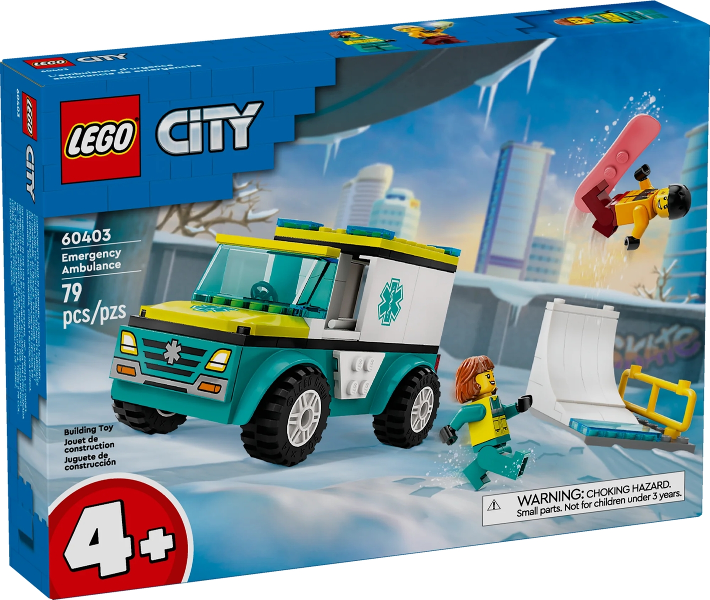 LEGO 60403 – Krankenwagen und Snowboarder