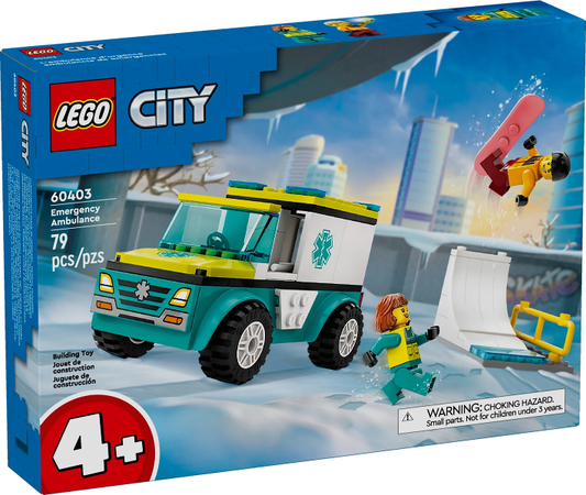 LEGO 60403 – Krankenwagen und Snowboarder