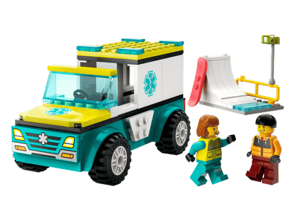 LEGO 60403 – Krankenwagen und Snowboarder
