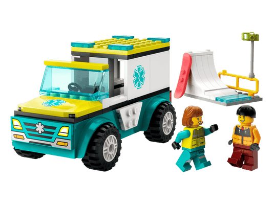 LEGO 60403 – Krankenwagen und Snowboarder