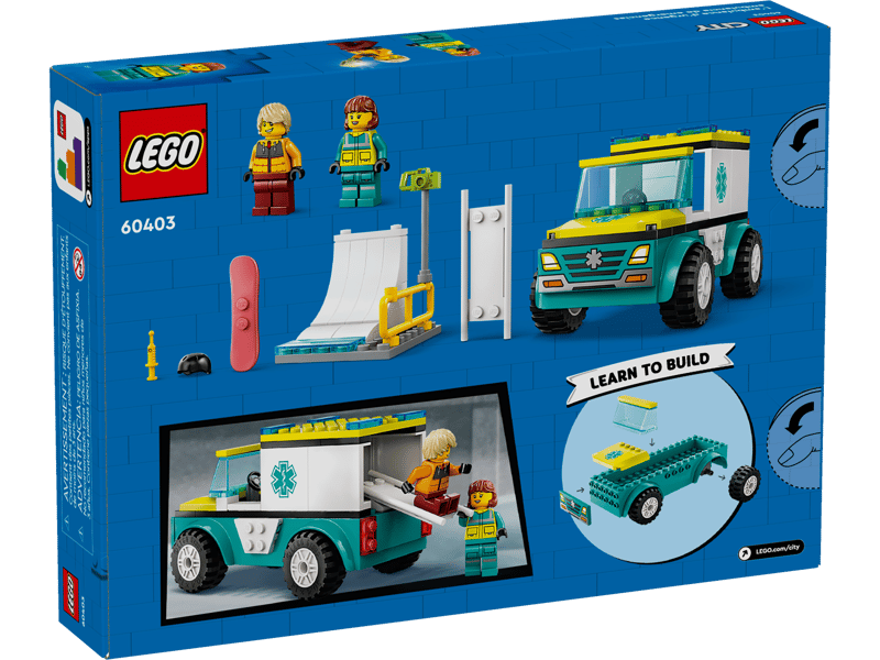 LEGO 60403 – Krankenwagen und Snowboarder