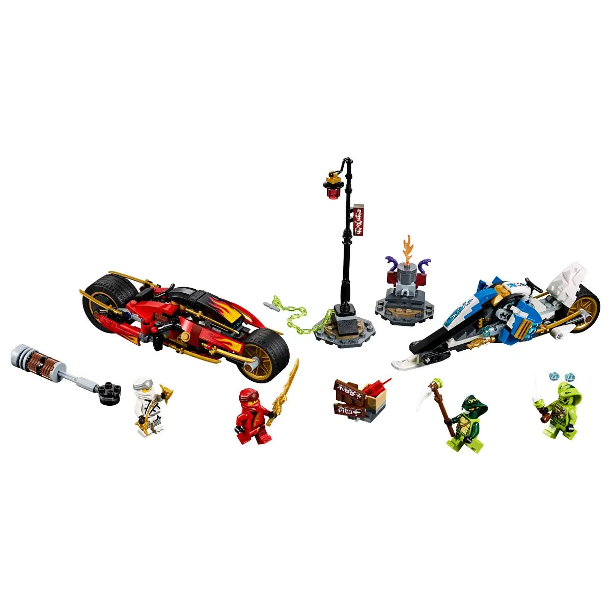 LEGO 70667 – Kais Feuer-Bike & Zanes Schneemobil