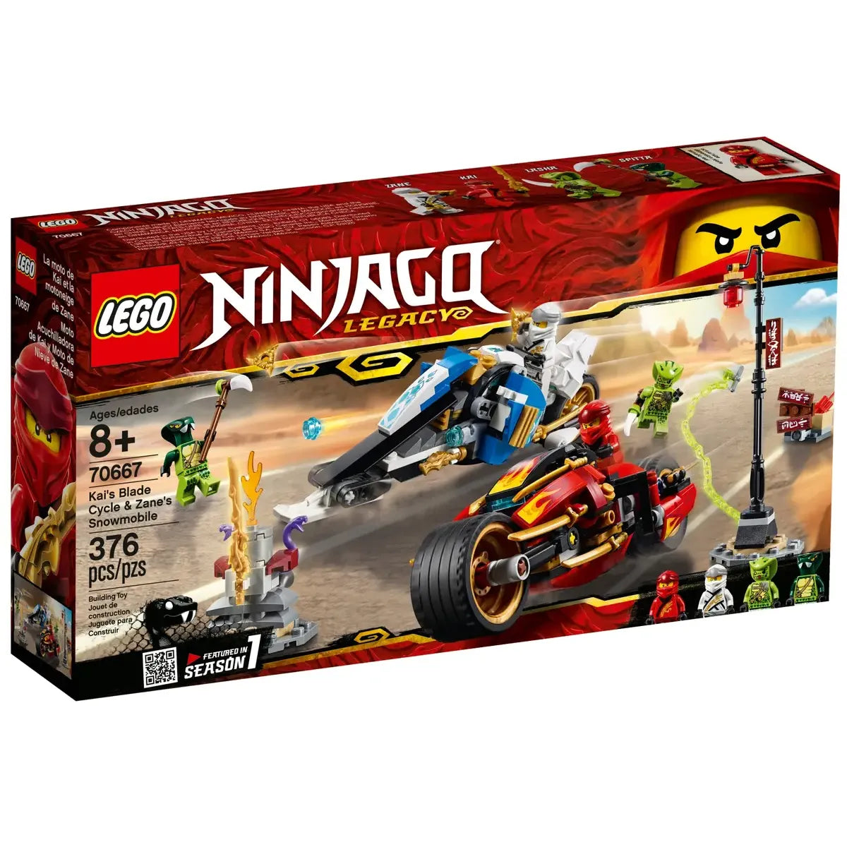 LEGO 70667 – Kais Feuer-Bike & Zanes Schneemobil