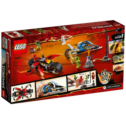 LEGO 70667 – Kais Feuer-Bike & Zanes Schneemobil