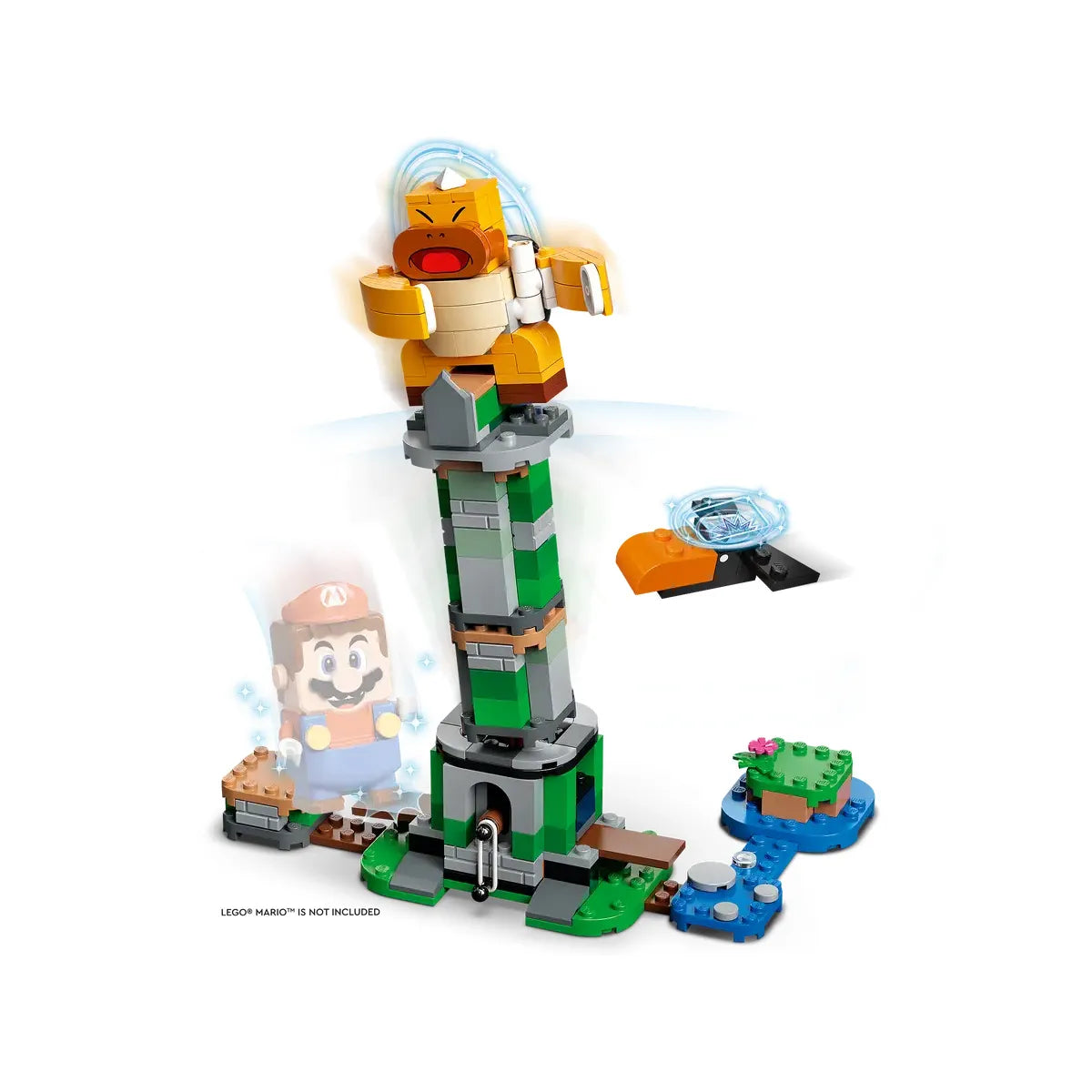 LEGO 71388 - Ensemble d'extension : La tour tournoyante de Frère Pyro, défi de la Piranha Plante