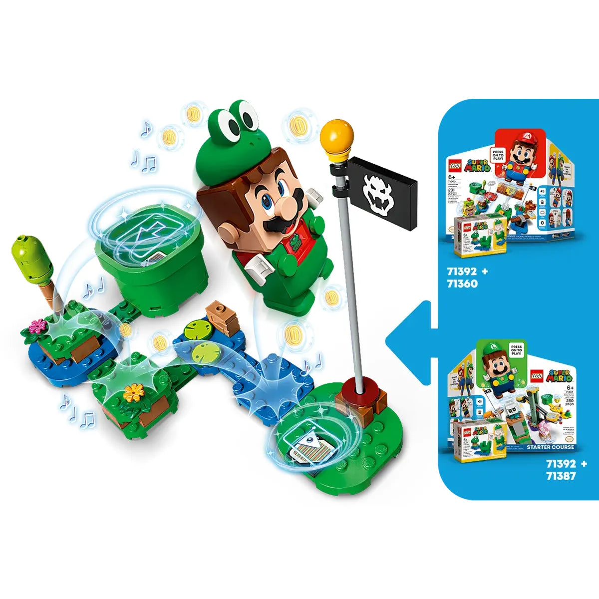 LEGO 71392 - Pack de Puissance : Mario Grenouille