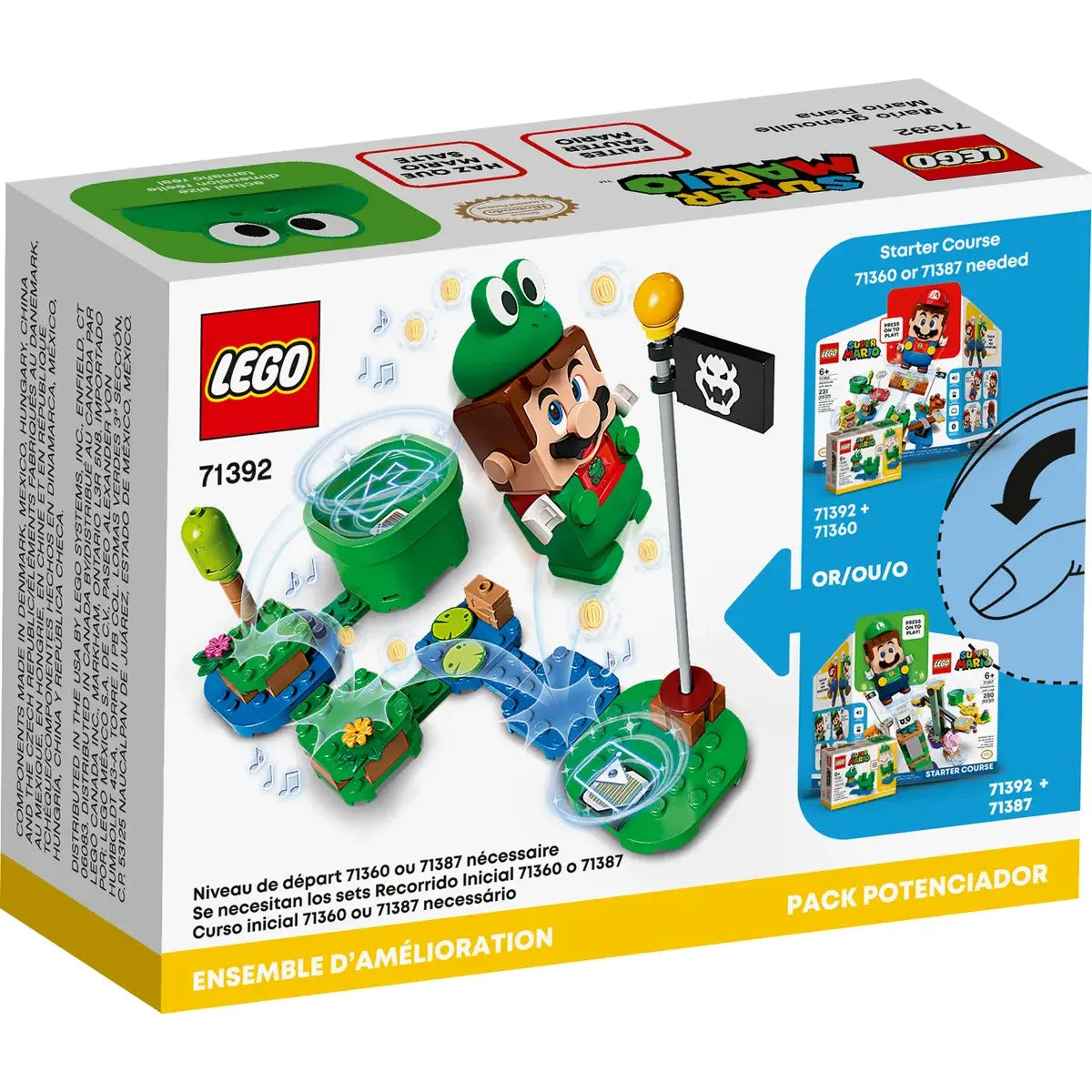 LEGO 71392 - Pack de Puissance : Mario Grenouille