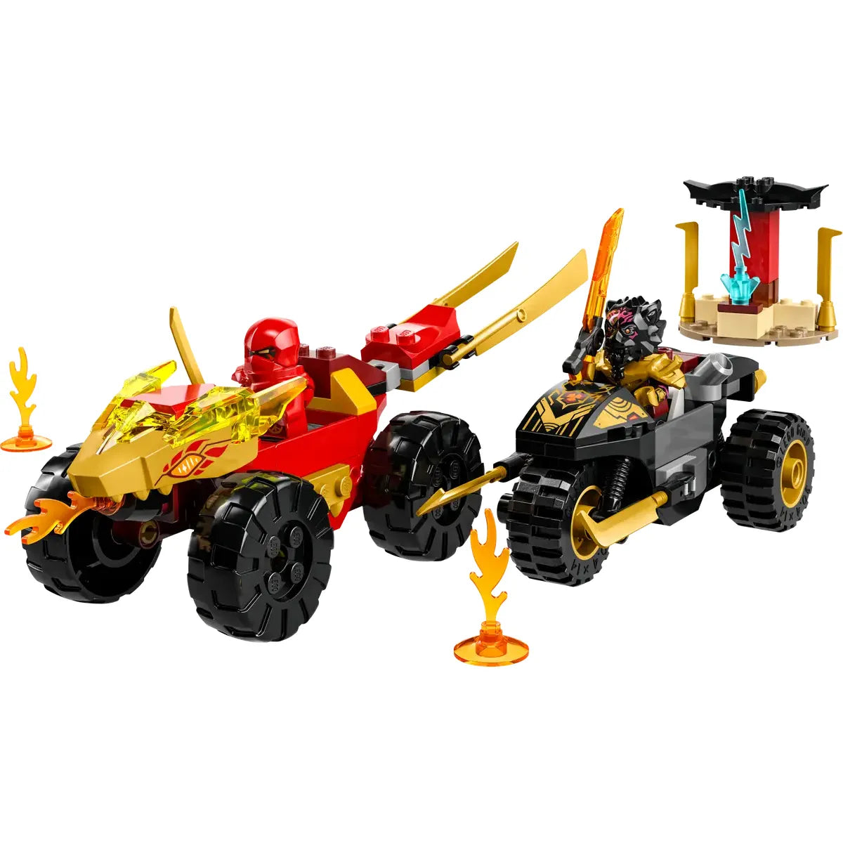 LEGO 71789 - Le duel moto et voiture de Kai et Ras