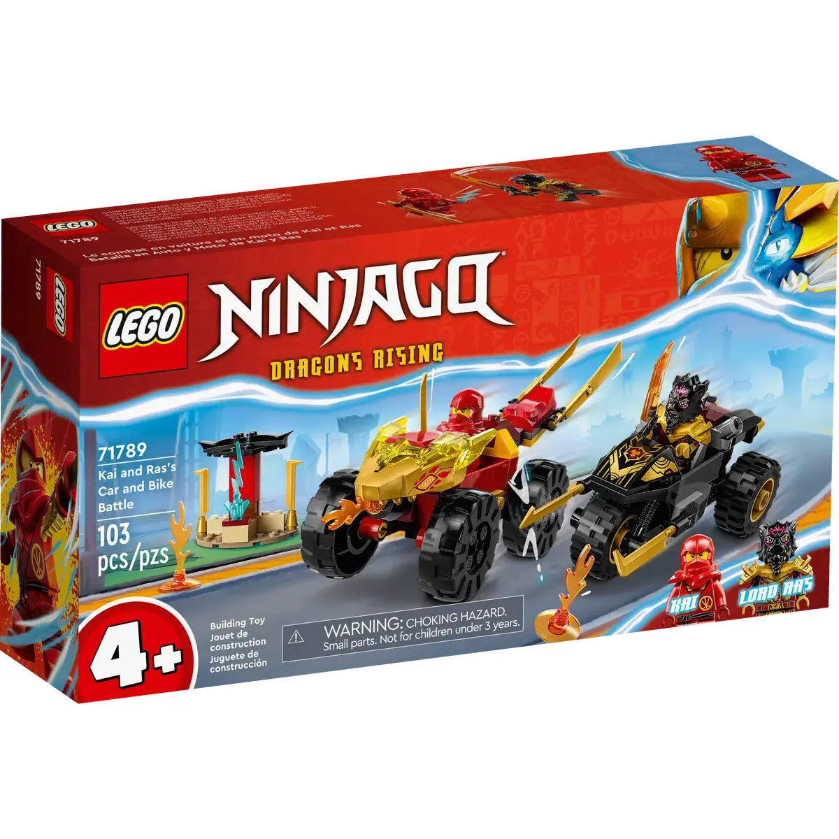 LEGO 71789 - Le duel moto et voiture de Kai et Ras