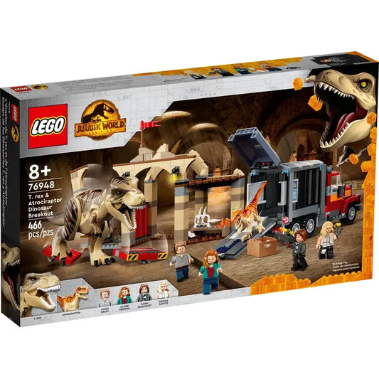 LEGO 76948 - T. Rex & Atrociraptor Dinosaurier-Ausbruch